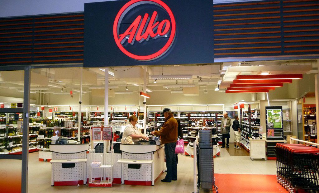 магазин сети "Алко" в Финляндии