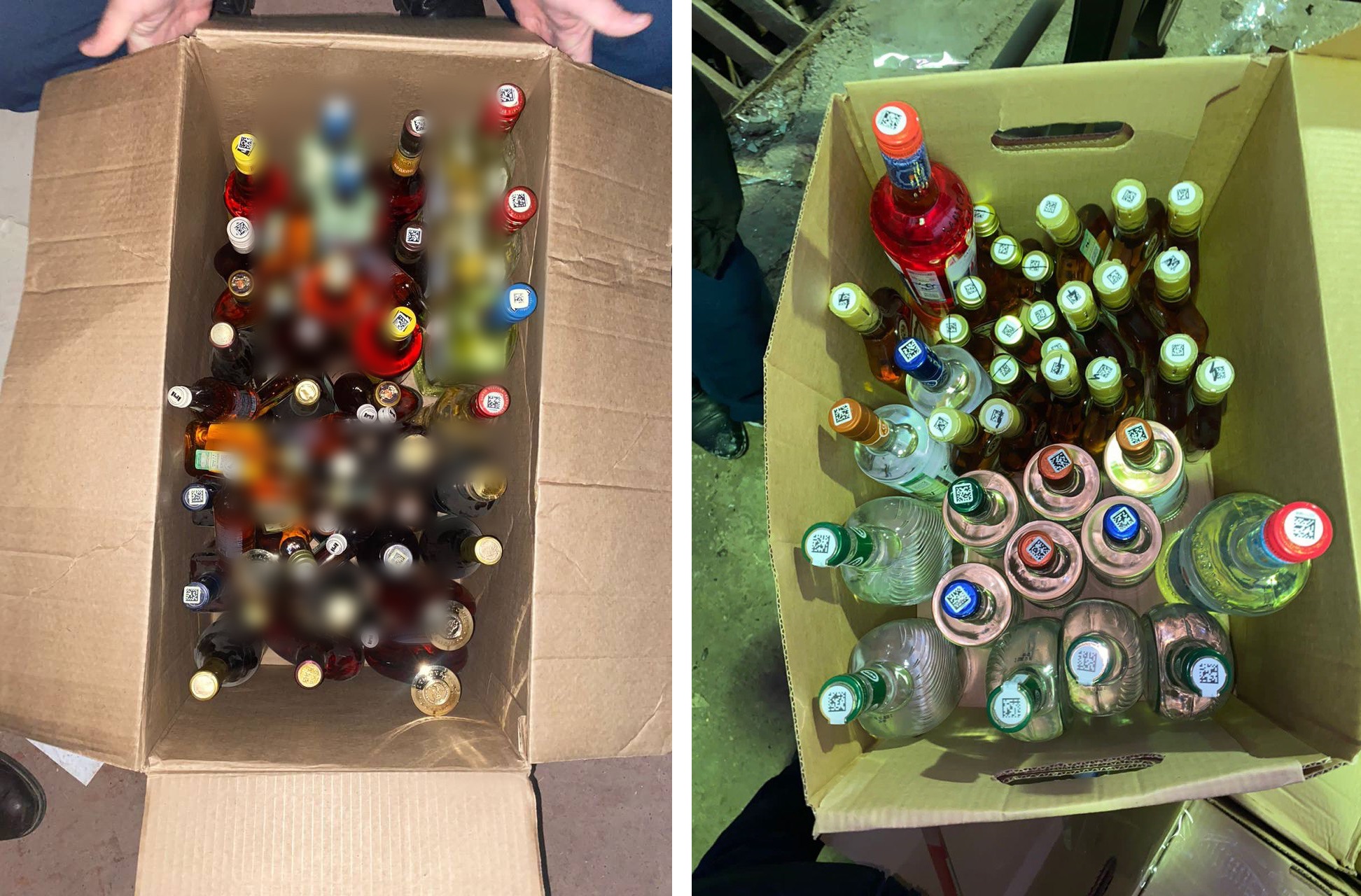 Почти 500 бутылок нелегального алкоголя изъяли красноярские полицейские в одном из магазинов